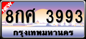 ทะเบียนรถ 8กศ 3993 ผลรวม 0