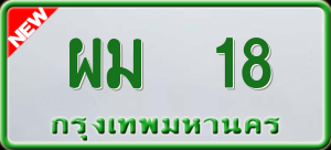 ทะเบียนรถ ผม 18 ผลรวม 0